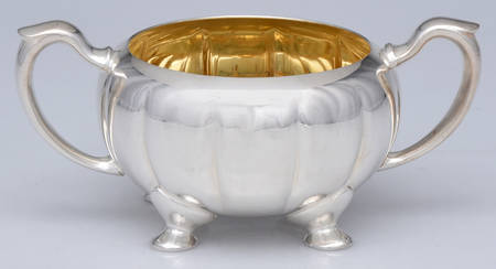 8-151 (Silverplate, Hollowware) Silverplate Open Sugar Bowl
