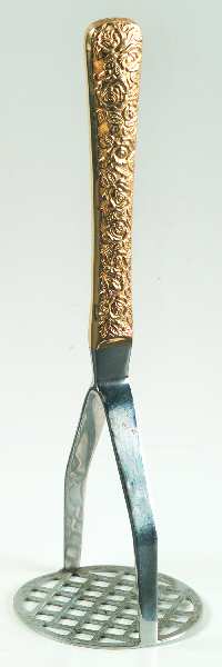 Cellini Romanesque (Gold Electroplate) Hollow Handle Potato Masher
