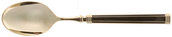 Golden Imperial-Black (Gold Electroplate) Place/Oval Soup Spoon