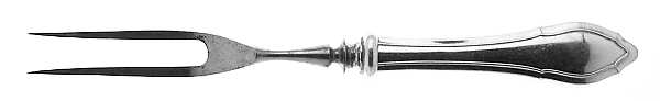 Blenheim (Sterling, 1906) Small Steak Carving Fork with Stainless Prongs