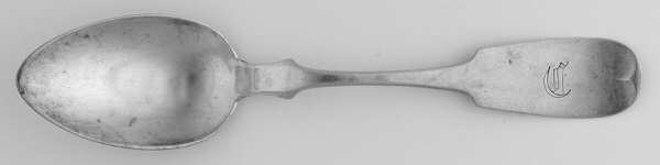 Kentucky Tipt (Sterling, 1855) Monogrammed Oval Dessert/Soup Spoon