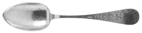 Lily Engraved (Sterling, 1884) Tablespoon (Serving Spoon)