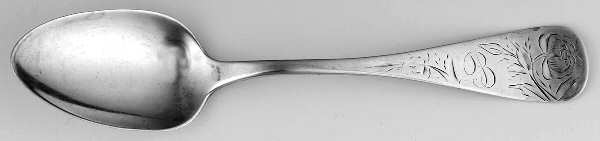 Rose Engraved (Sterling, 1880) Five O'Clock Teaspoon
