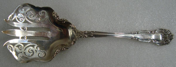 Angelo (Sterling, 1910) Vegetable Serving Fork (Solid)