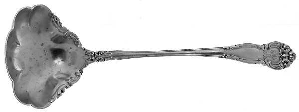 Angelo (Sterling, 1910) Monogramed Solid Piece Cream Ladle