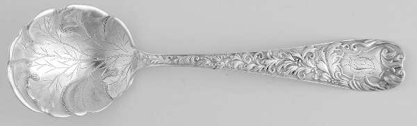 Aeolian (Sterling, 1882) Sugar Shell Spoon, Bright Cut