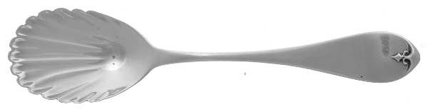 Antique (Sterling, 1865) Coin Sugar Shell Spoon