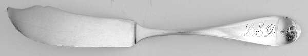 Antique (Sterling, 1865) Flat Handle Master Butter Knife