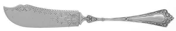 Clinton (Sterling, 1880) Flat Handle Bright Cut Master Butter