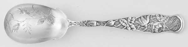 Rose (Sterling, 1881) Ice Cream Spoon Bright Cut