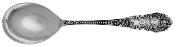 Apollo (Sterling) Monogram Round Bowl Soup Spoon (Gumbo)