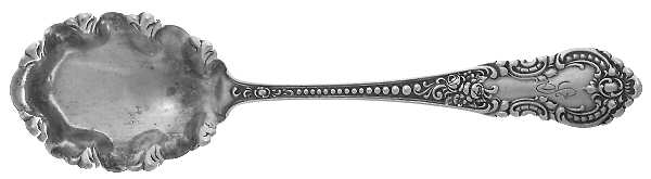 Apollo (Sterling) Monogram Sugar Shell Spoon