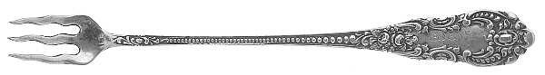Apollo (Sterling) Monogram Cocktail/Seafood Fork
