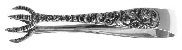 Repousse (Sterling, 1910) Bon Bon Tongs