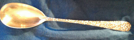 Repousse (Sterling, 1910) Dressing/Gravy/Platter Serving Spoon Solid