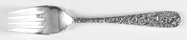 Repousse (Sterling, 1910) Individual Salad Fork