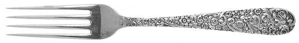 Repousse (Sterling, 1910) Fork