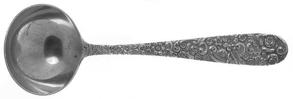 Repousse (Sterling, 1910) Solid Gravy Ladle