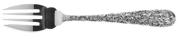 Repousse (Sterling, 1910) Pastry Fork
