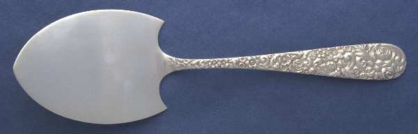Repousse (Sterling, 1910) Large Solid Pie Knife