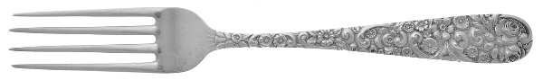 Repousse (Sterling, 1910) Fork