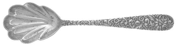 Repousse (Sterling, 1910) Sugar Shell Spoon
