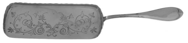 Oval Thread (Sterling) Large Bright Cut Crumber Knife