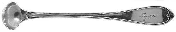 Oval Thread (Sterling) Mustard Spoon