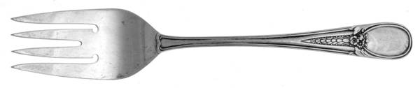Rittenhouse (Sterling, 1945) Small Solid Cold Meat Serving Fork