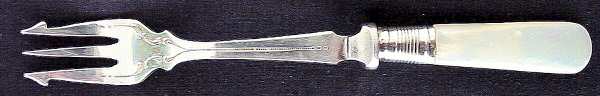 Pearl Handle (Silverplate Bolster) Cocktail/Seafood Fork
