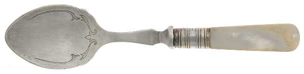 Pearl Handle (Silverplate Bolster) Sugar Spoon