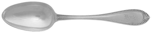 Bead (Sterling, 1850) Coin Silver Tablespoon (Serving Spoon)