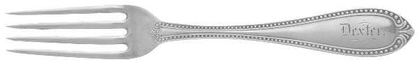 Bead (Sterling, 1850) Coin Silver Fork