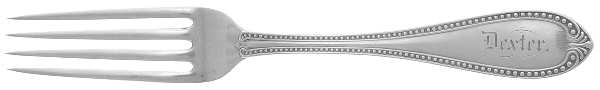 Bead (Sterling, 1850) Coin Silver Fork