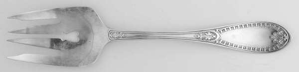 Ionic (Sterling, 1850) Medium Solid Cold Meat Serving Fork
