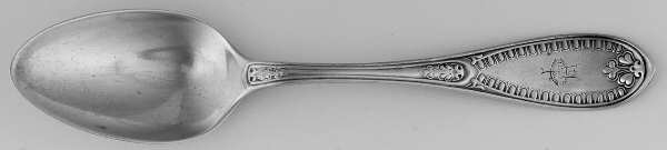 Ionic (Sterling, 1850) Monogrammed Oval Dessert/Soup Spoon