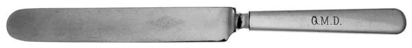 JRU7 (Silverplate) Blunt Solid Knife