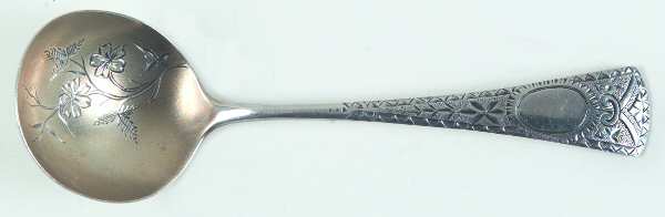 JSK8 (Sterling) Solid Bright Cut Cream Ladle