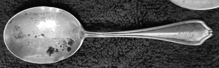JEK1 (Sterling) Straight Handle Baby Spoon