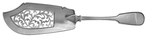 JSY1 (Sterling) Large Solid Pierced Fish Knife