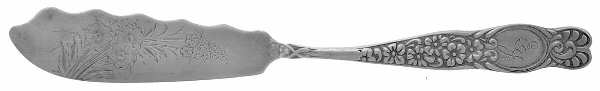 JSE5 (Sterling) Flat Handle Bright Cut Master Butter