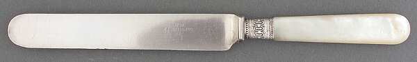 Pearl Handle 4 (Silverplate) Blunt Hollow Knife