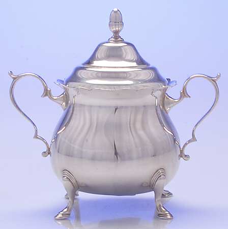200x (Sterling, Hollowware) Sugar Bowl & Lid