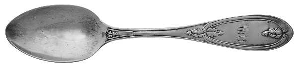 Olive (Sterling) Monogram Teaspoon