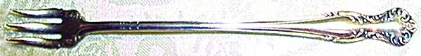JRE1 (Silverplate) Cocktail/Seafood Fork