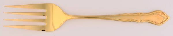 Elegance (Goldelectroplate) Medium Solid Cold Meat Serving Fork
