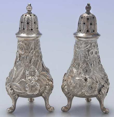 Repousse (Sterling, Hollowware) Salt and Pepper Set