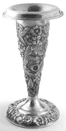 Repousse (Sterling, Hollowware) 7" Vase
