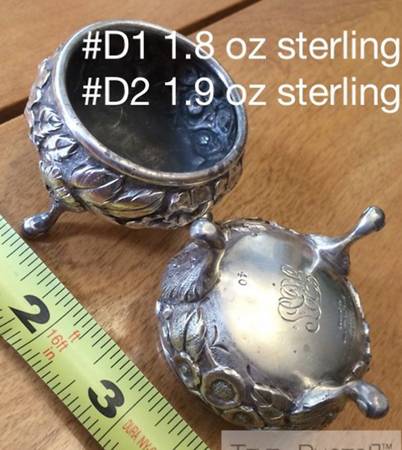 Repousse (Sterling, Hollowware) Open Salt Individual