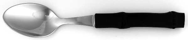 Bamboo-Black (Stainless, Wood) Place/Oval Soup Spoon